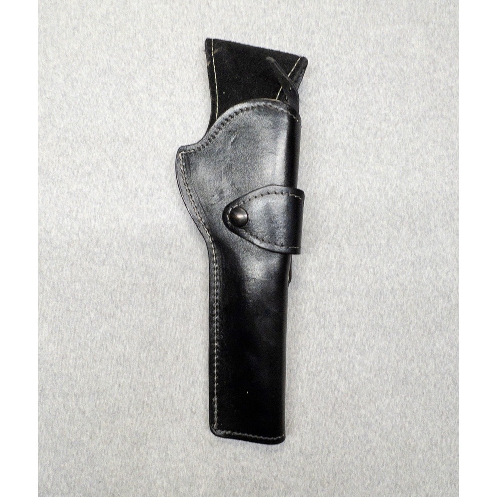 Vtg Black Leather Holster 12"x4" Utility Tactical Hunting Shooting Right Handed